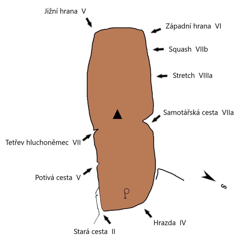 TETŘEVÍ VYHLÍDKA topo